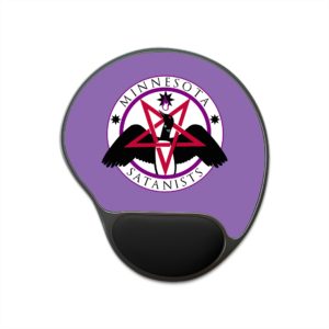 MinneSatan Logo Mouse Pad With Wrist Rest
